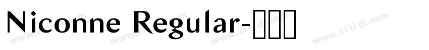 Niconne Regular字体转换 Niconne Regular字体转换